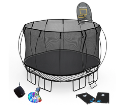 Large Square Trampoline / Pure Black