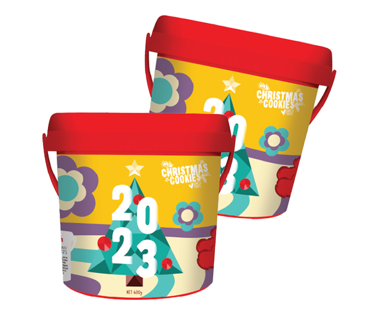 2 Cookie Time Christmas Buckets