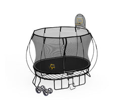 Compact Oval Trampoline / Pure Black