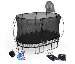 Large Oval Trampoline / Pure Black