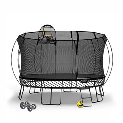 Jumbo Round Trampoline / Pure Black