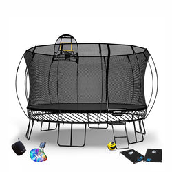 Jumbo Round Trampoline / Pure Black