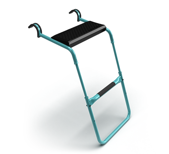 Trampoline top step stool