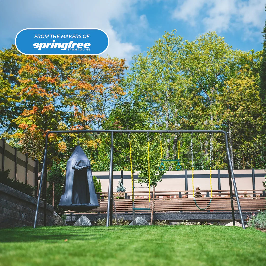 TitanMax Swing Set with Saucer Tent Swing